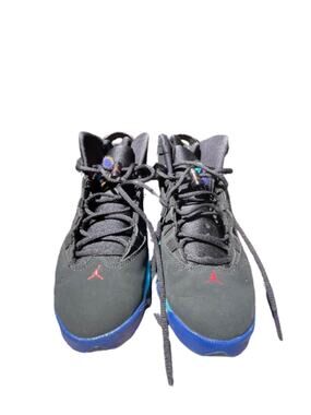 Nike Air Jordan 6 Rings Black Gray Sneakers Shoes Size 6Y